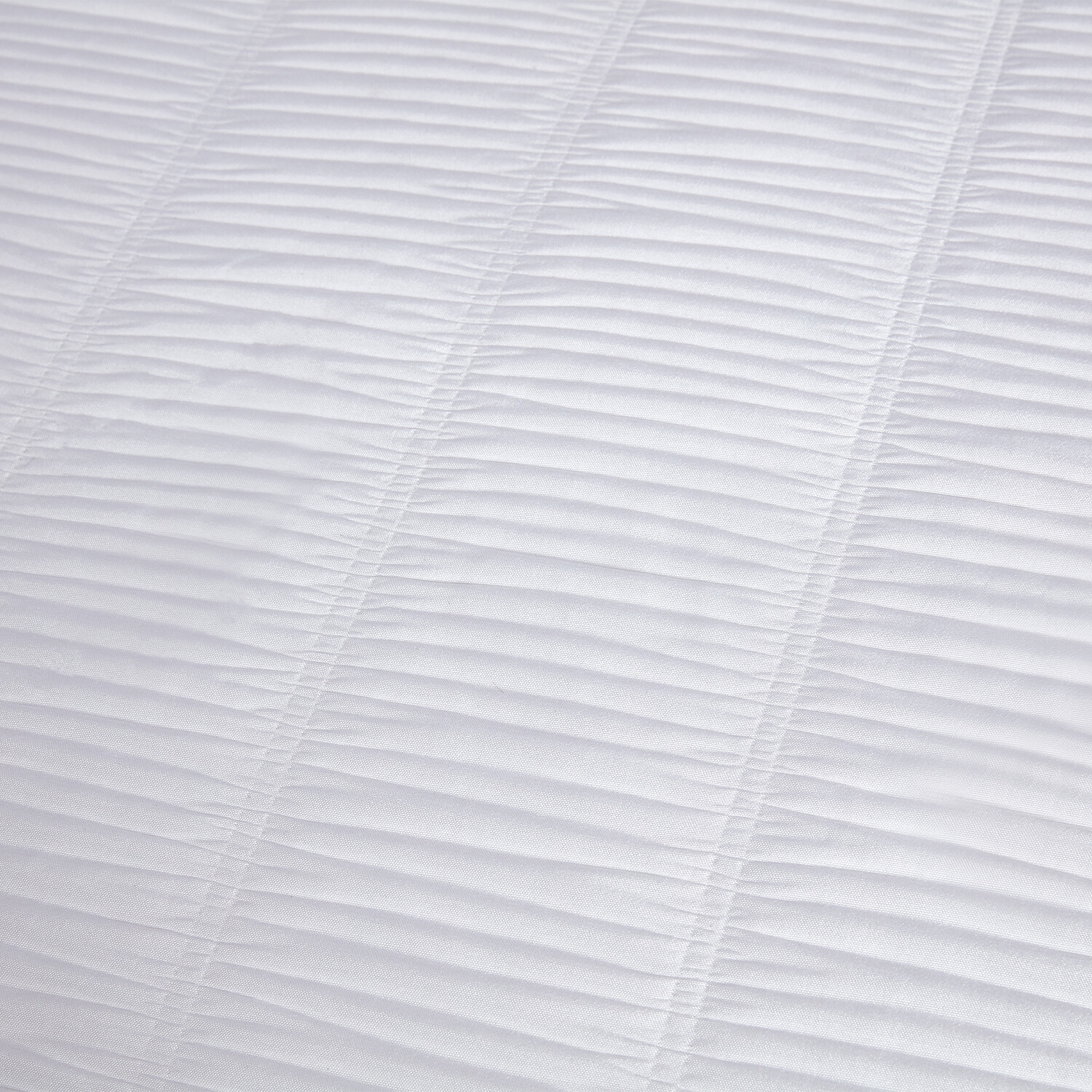 Cassie Crinkle Stripe Duvet Set White / Double Image 4