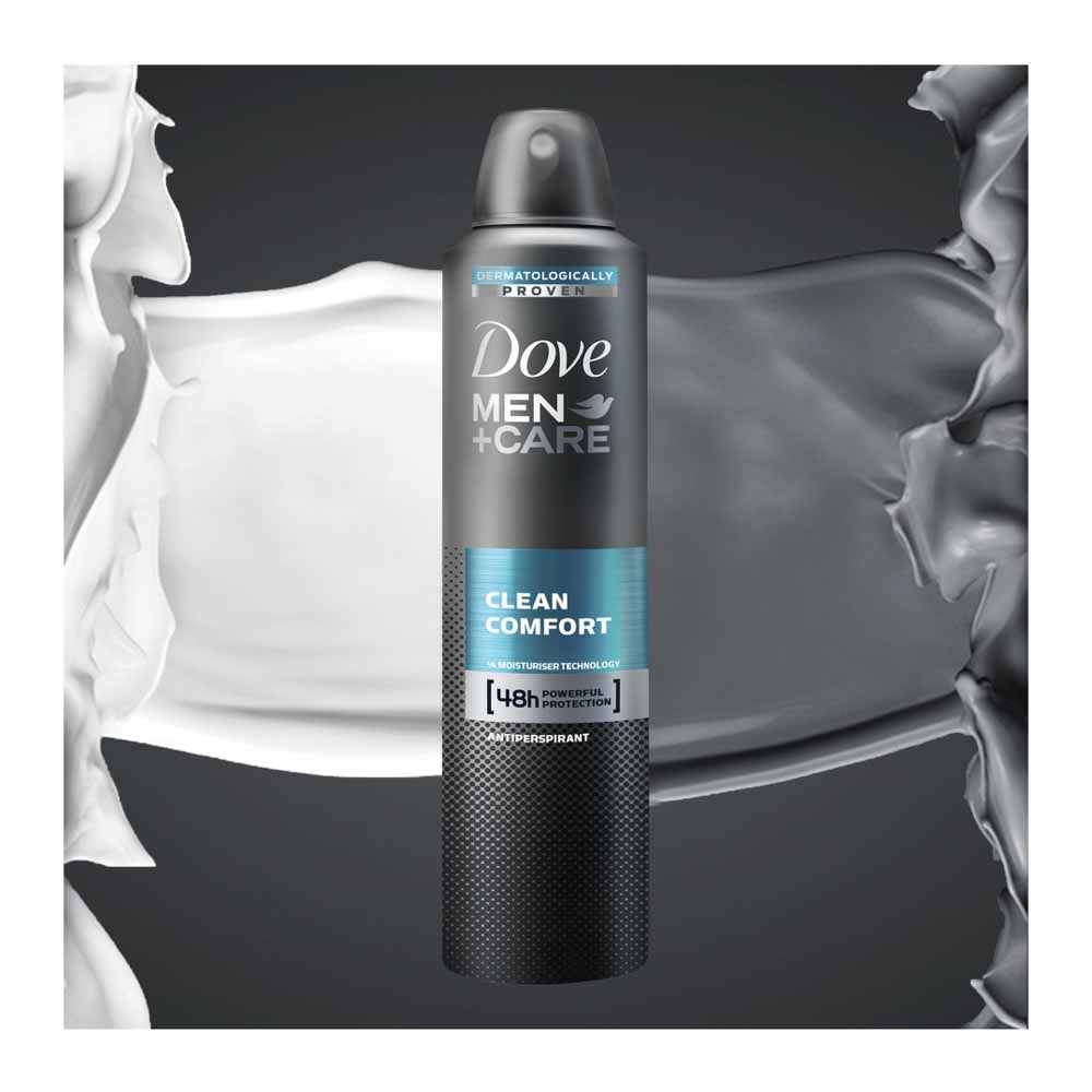 Dove Men Plus Care Clean Comfort Anti-Perspirant Deodorant 250ml Image 5