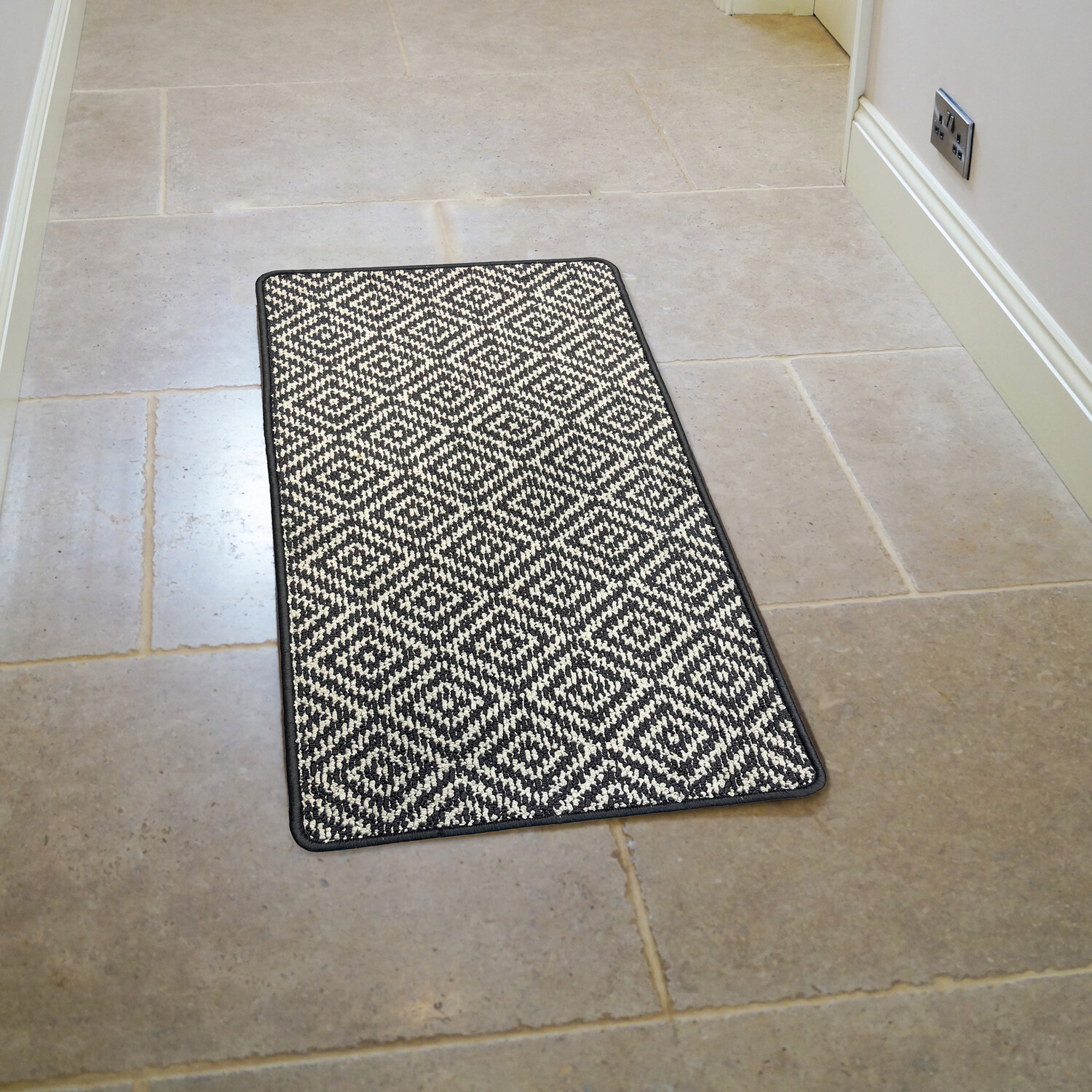 Polly Washable Runner Dark Grey Image 2