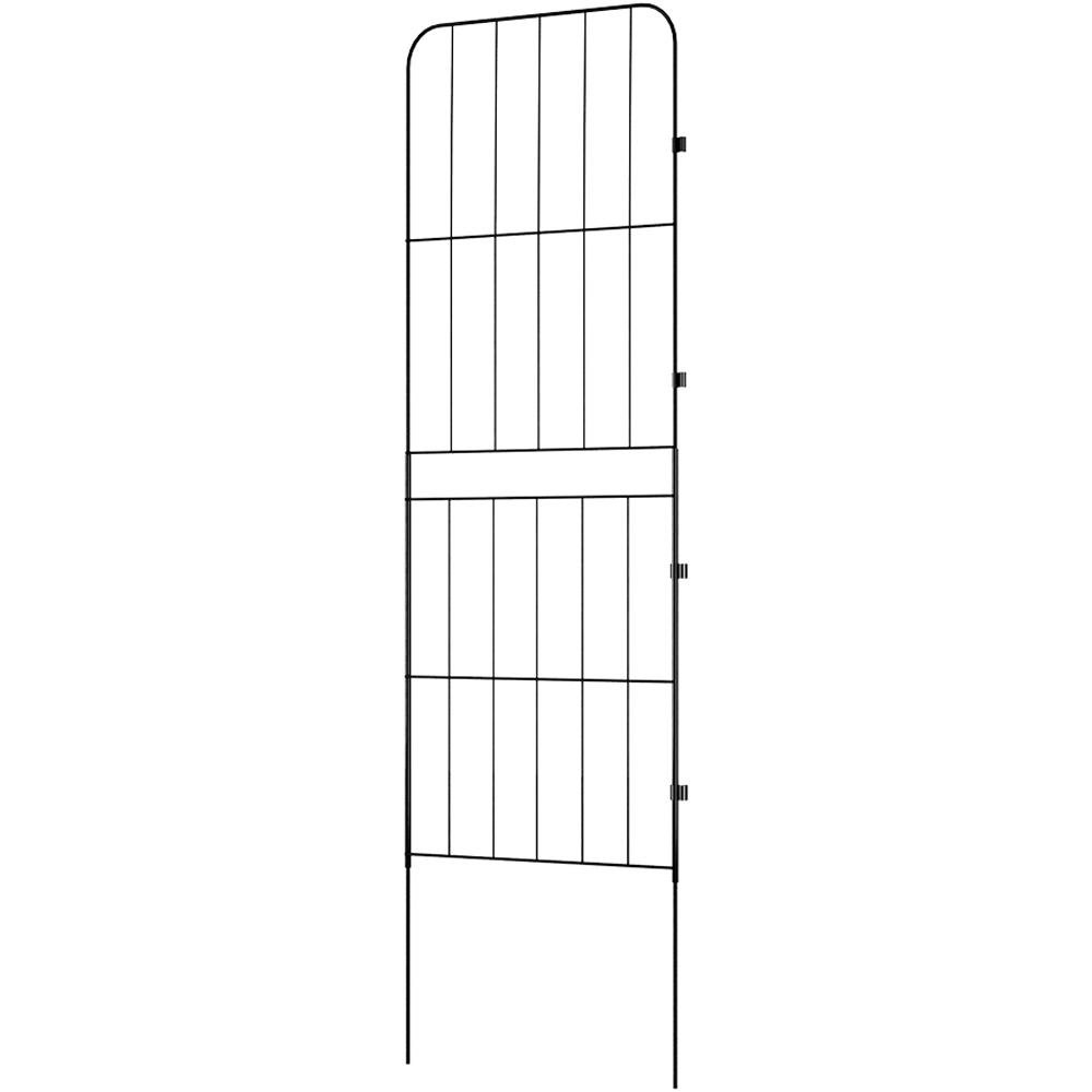 Living and Home 3.1 x 1ft 10 Pack Metal Garden Border Fence Panel Image 1