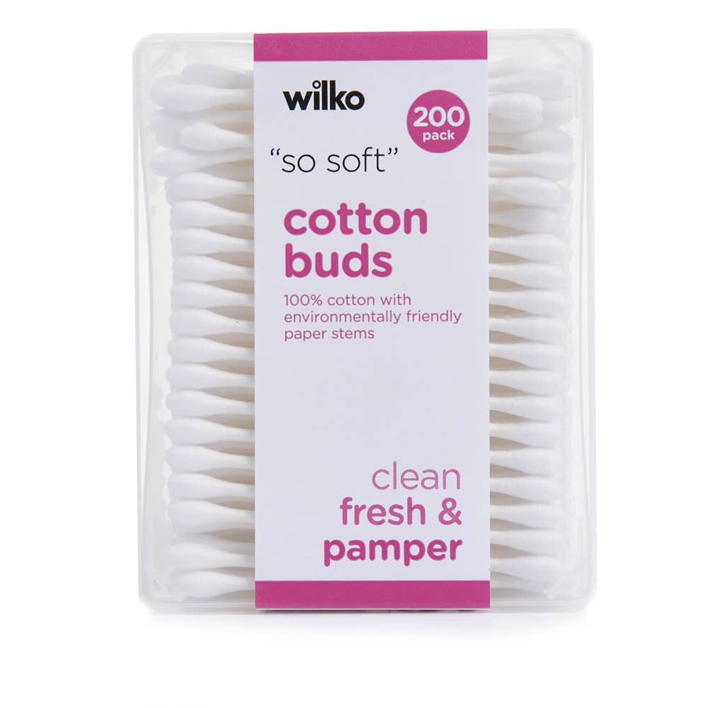 Wilko Cotton Buds 200 pack Image 1