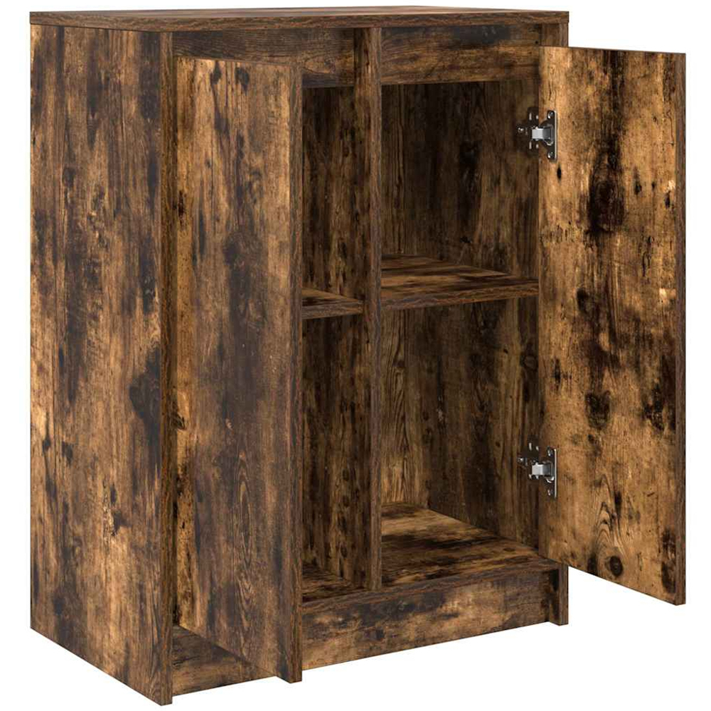 vidaXL 2 Door Smoked Oak Sideboard Image 5
