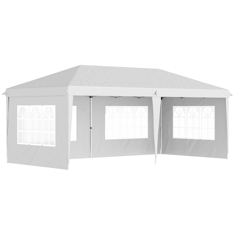 3x6m Heavy Duty Gazebo White Image 2