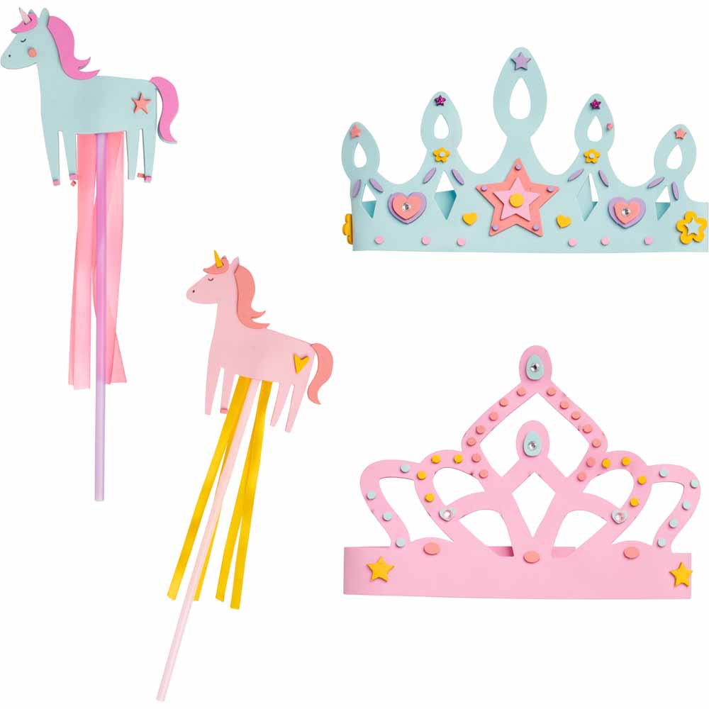 Wilko Lets Create Princess Wands and Crowns Set 2 Pack Image 3
