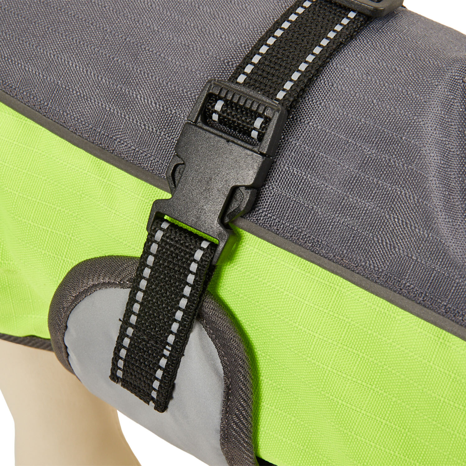 Padded High Vis Dog Coat - Yellow / XXXL Image 10