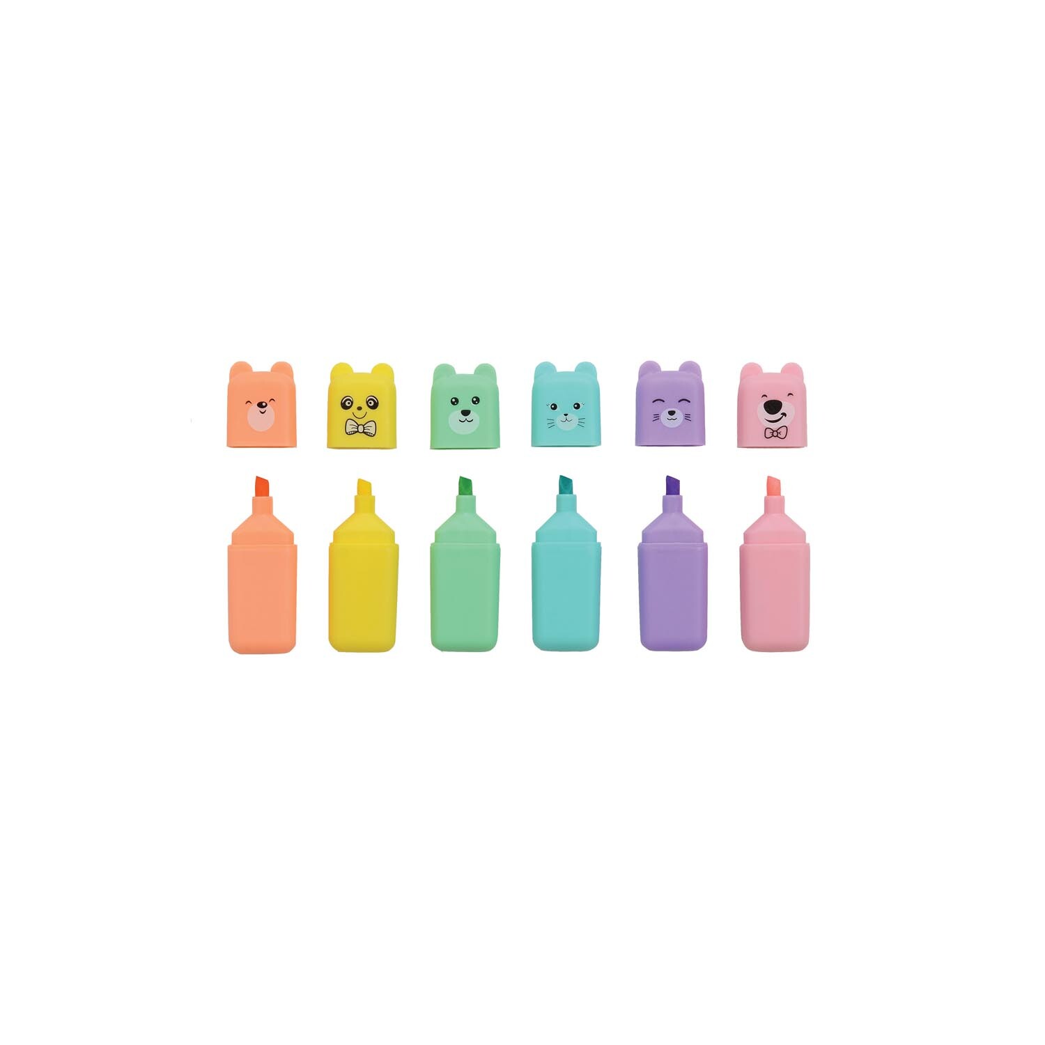 Pack of 6 Animal Highlighters Image 2