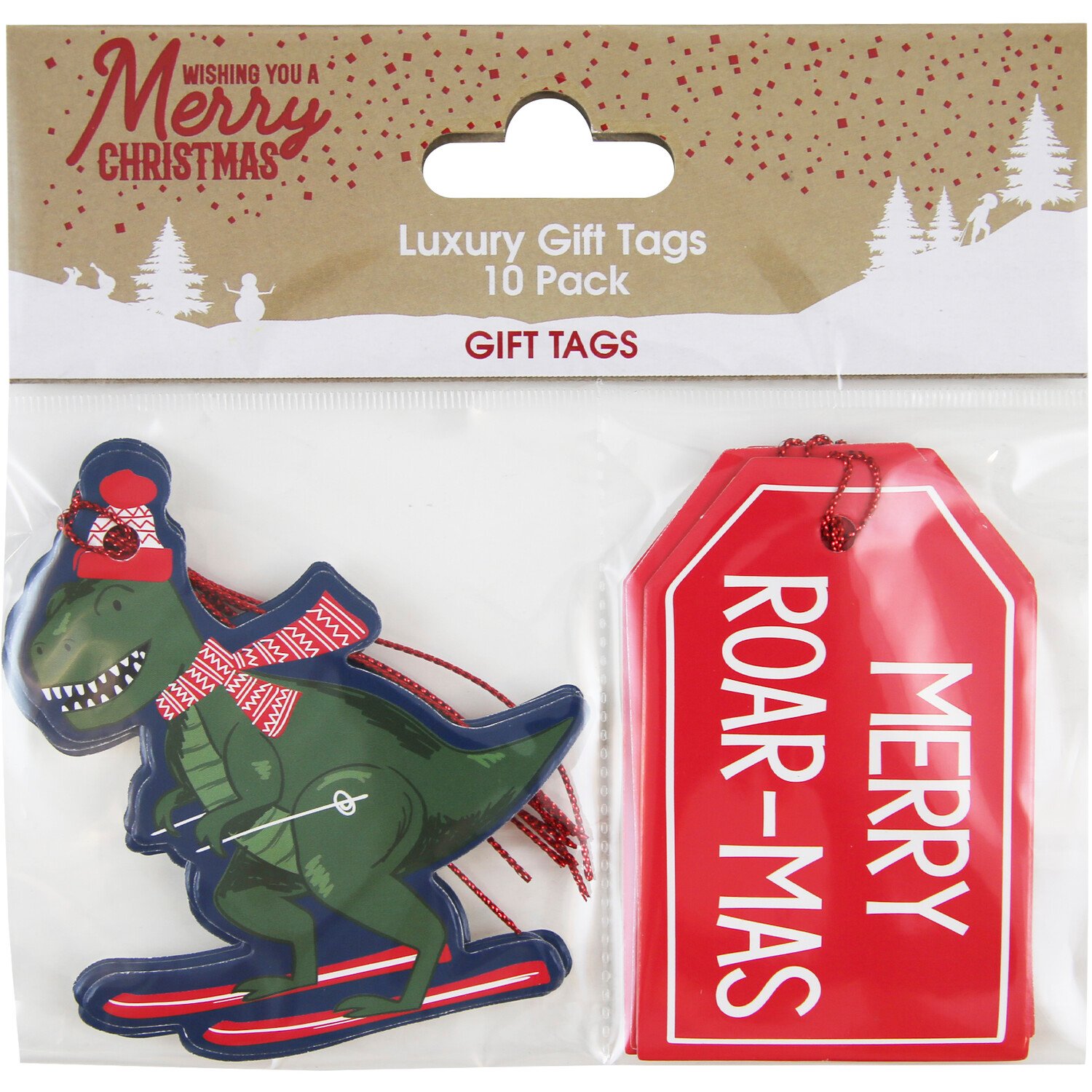 Pack of 10 Dino Gift Tags Image