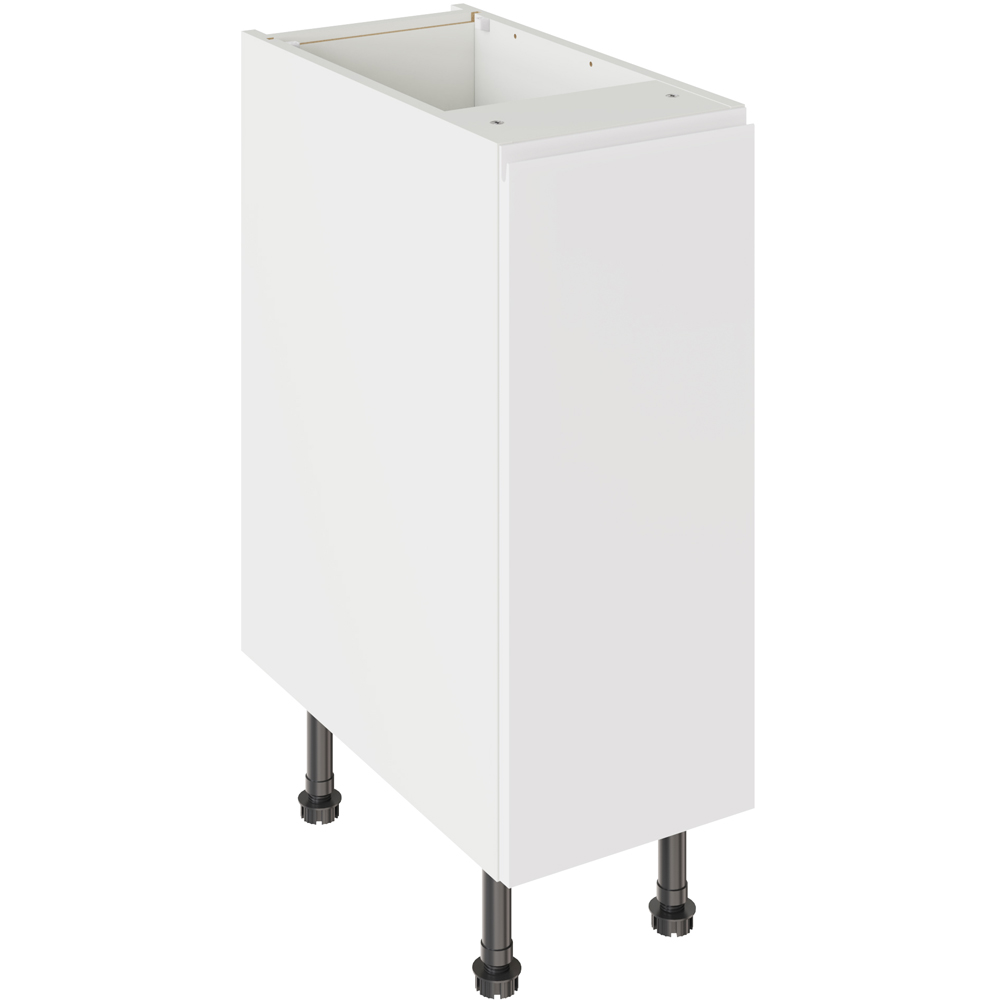 Kitchen Kit J-Pull Gloss White Base Kitchen Cabinet Flatpack 300mm Image 1
