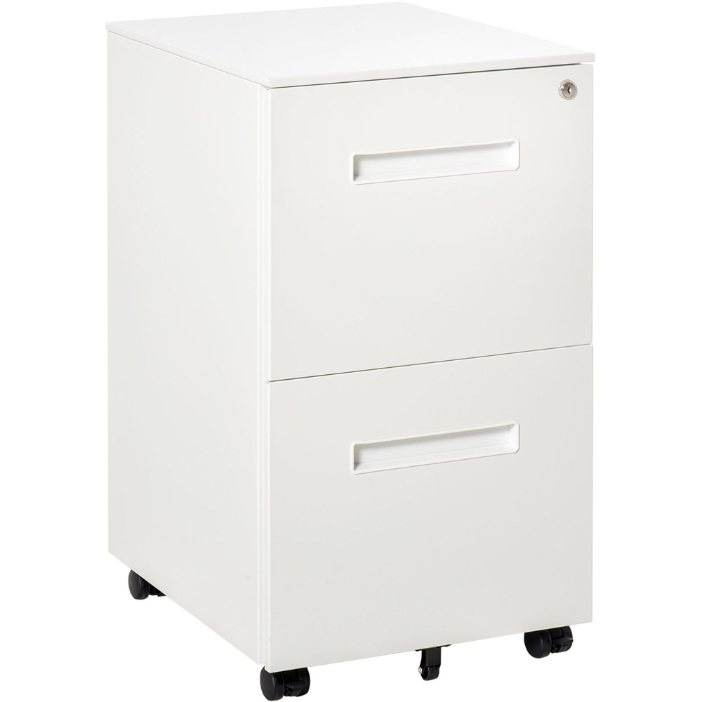 Vinsetto White Home Filing Cabinet Image 2