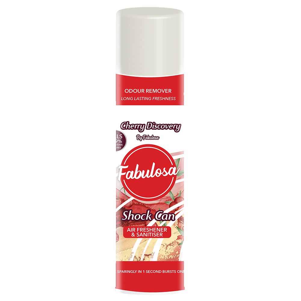 Fabulosa Shock Can Air Freshener Cherry Discovery 400ml Image