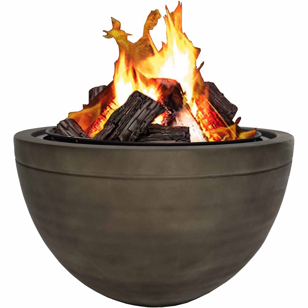 Callow County Deluxe Wood Firepit and BBQ Grill Image 6