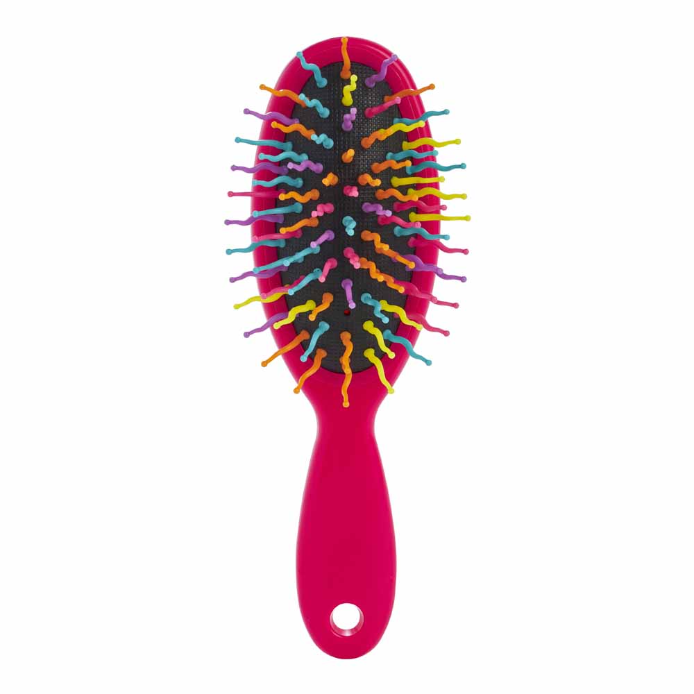 Wilko Kids Rainbow Hair Brush Image 1