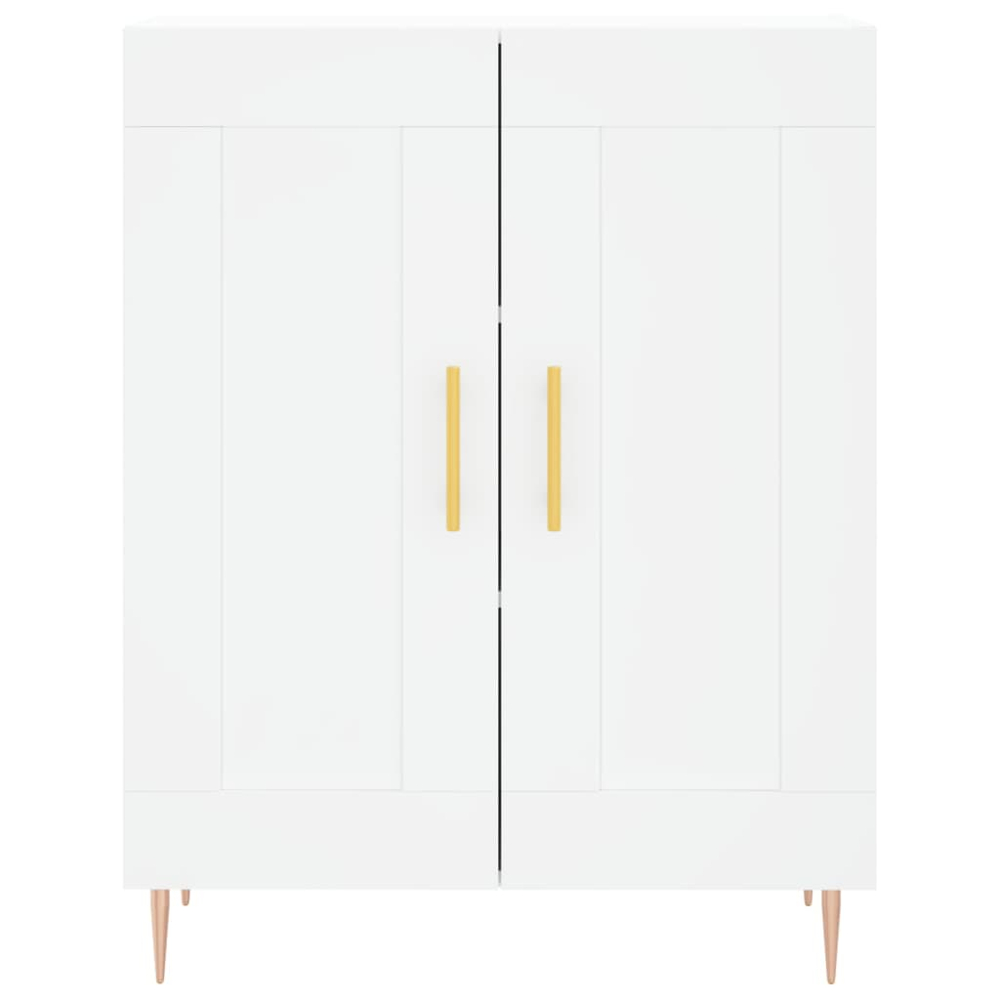 vidaXL 4 Door White Highboard Image 8