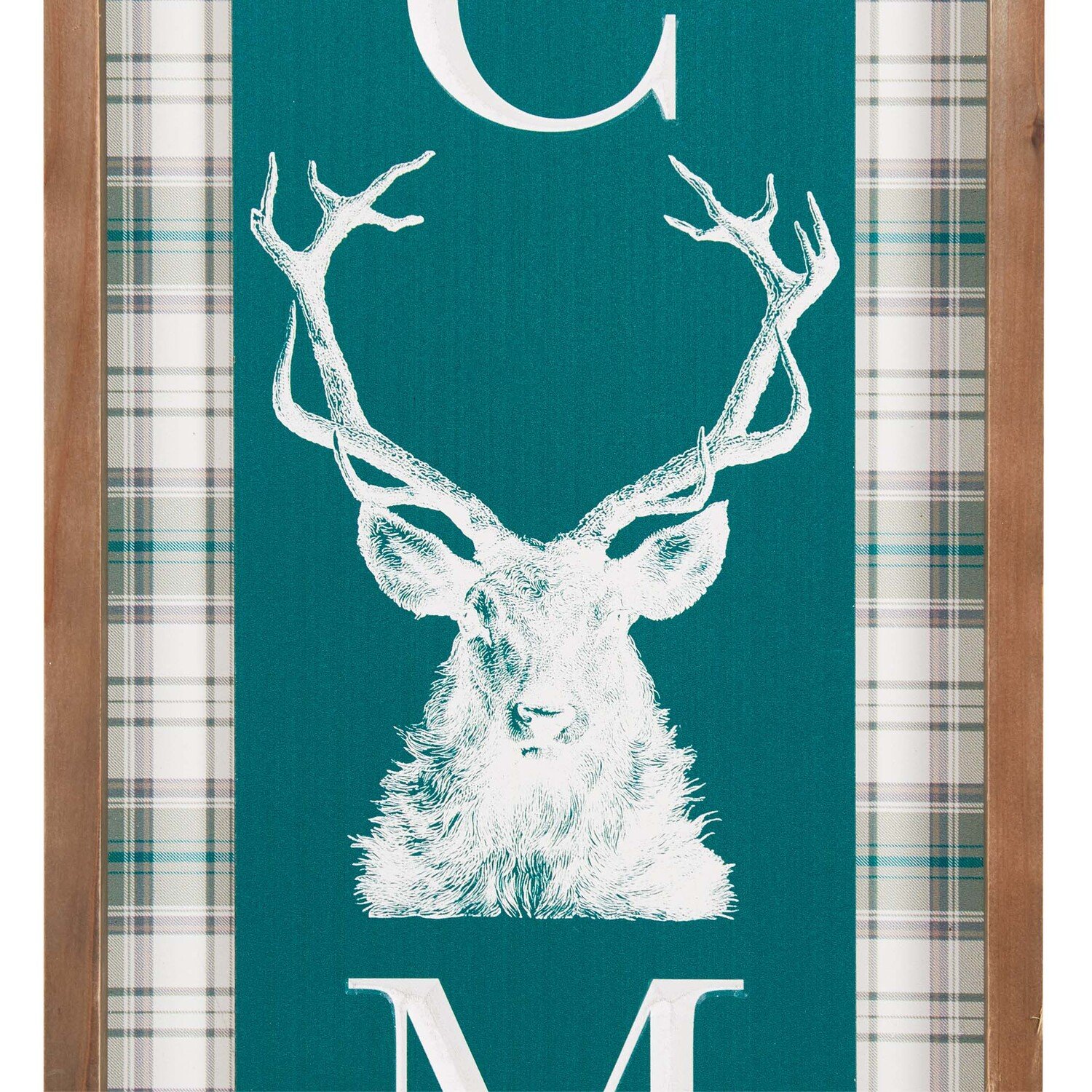 Welcome Rustic Stag Sign - Green Image 2