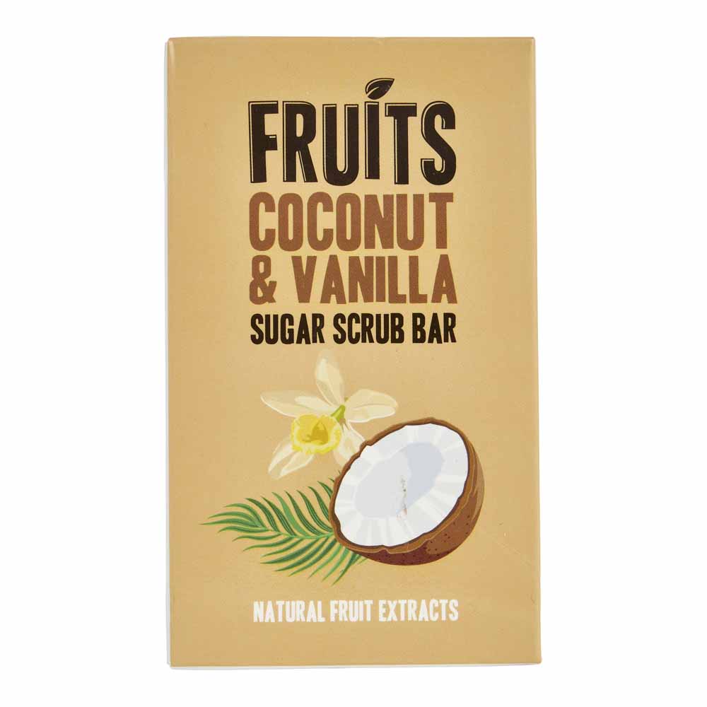 Fruit Scrub Bar Coconut & Vanilla 200g Image 2