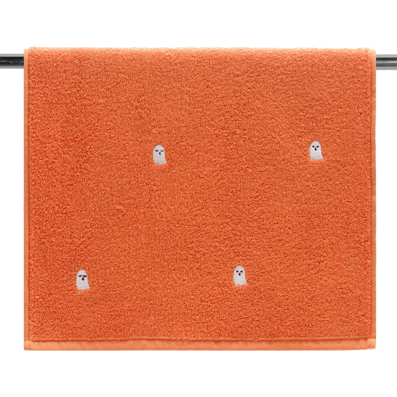 Spooky Ghost Hand Towel Orange Image 1
