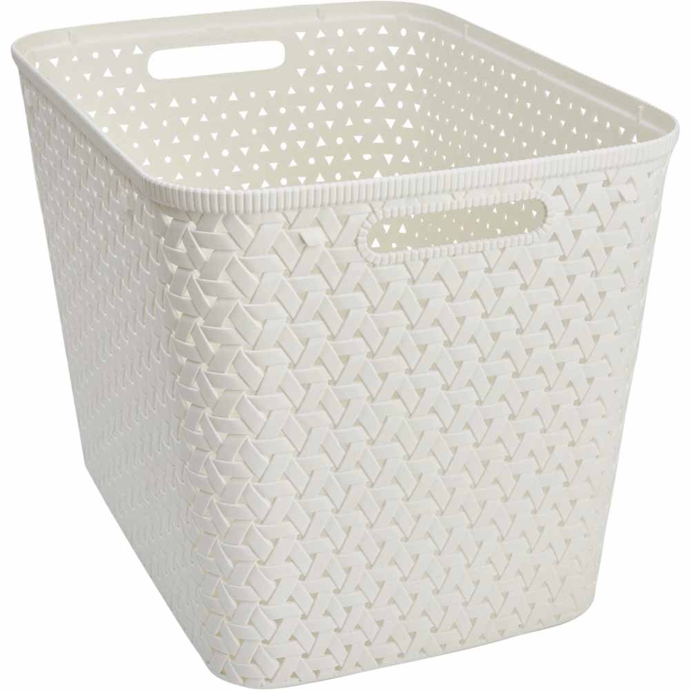 Wilko 28L Marshmallow XL Storage Basket Image 1