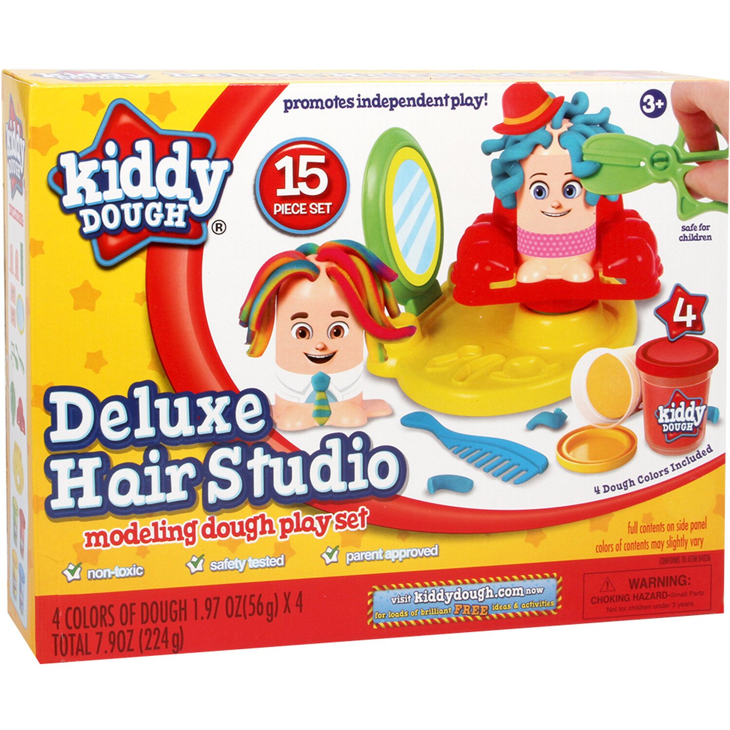 Kiddy Dough Deluxe Hair Studio Modelling Dough Set Image