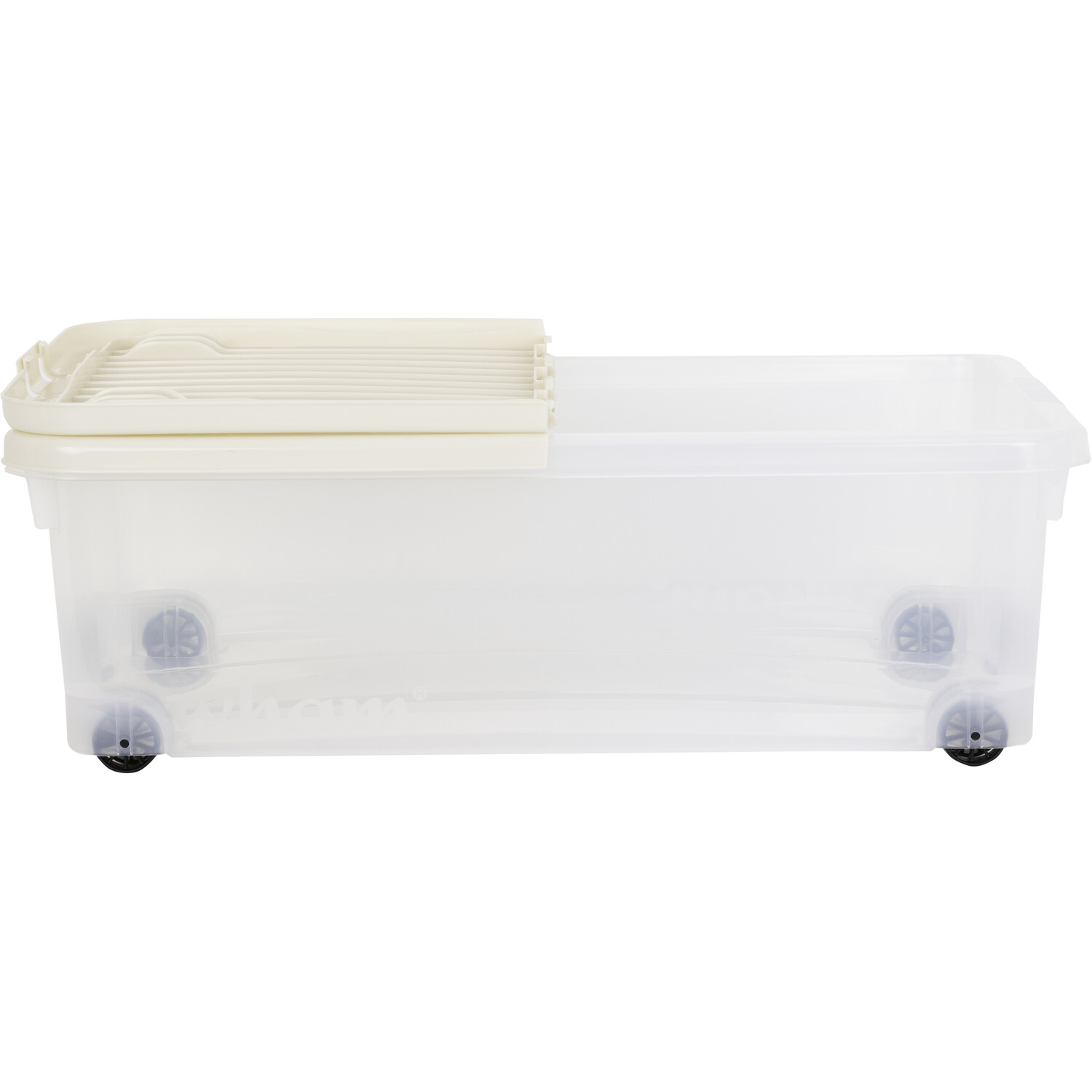 Wham Perfectly Pale Wheel Storage Box with Folding Lid 32L Image 3