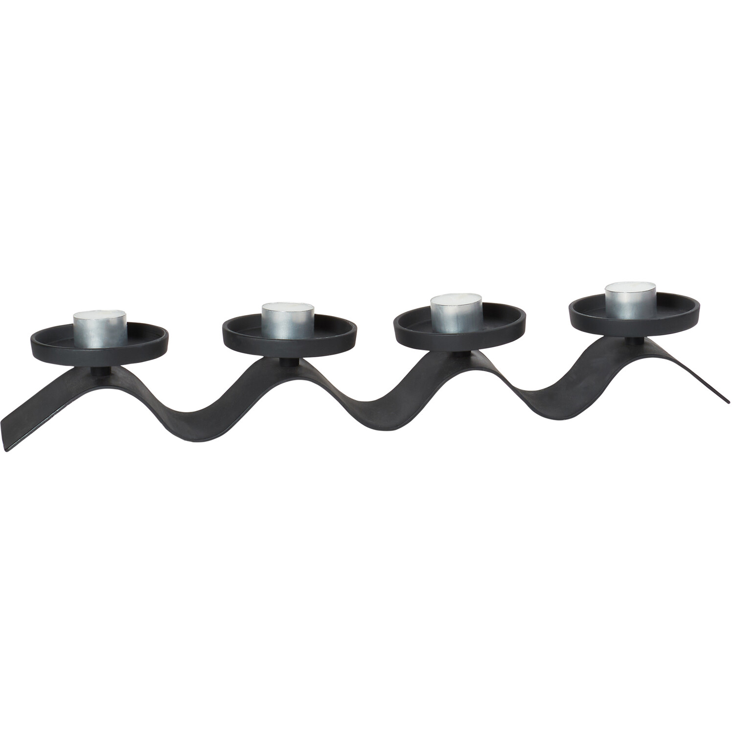 Margot Pillar Candle Holder - Black Image 4