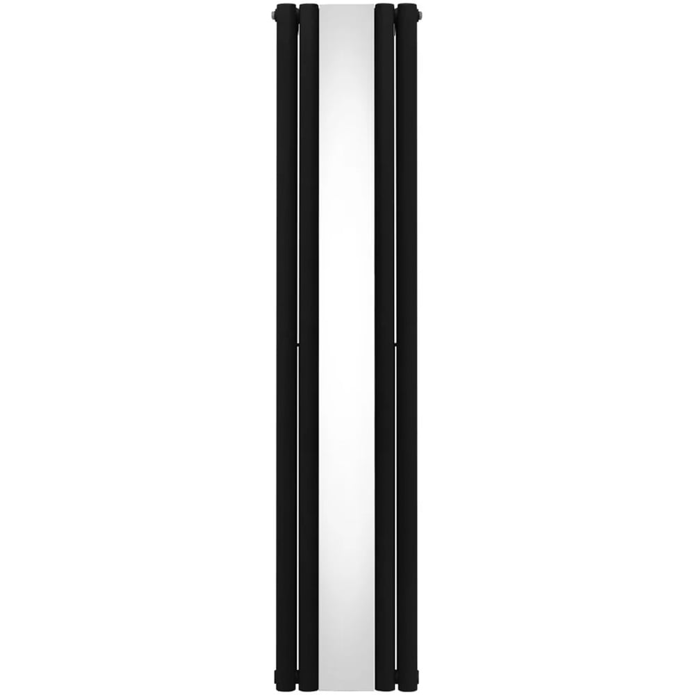 Monster Shop 3340 BTU Black Oval Mirror Radiator 1800 x 380mm Image 1