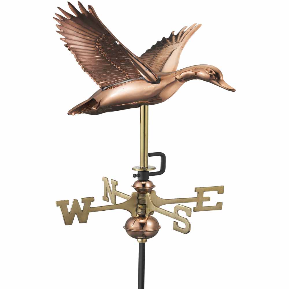 Espira Flying Duck Cottage Copper Weathervane Image 1