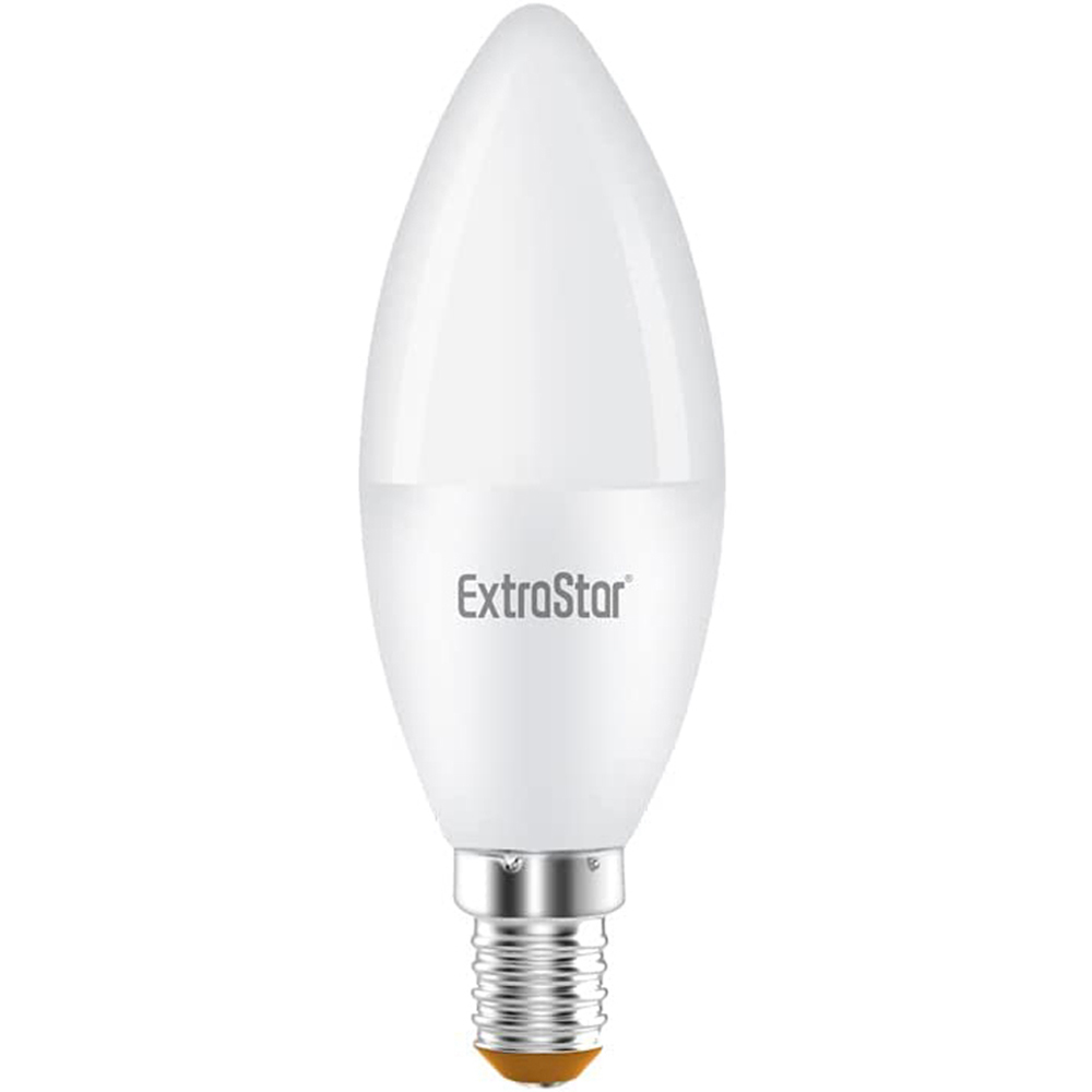 ExtraStar E14 Warm White 6W LED Daylight Candle Bulb Image 1