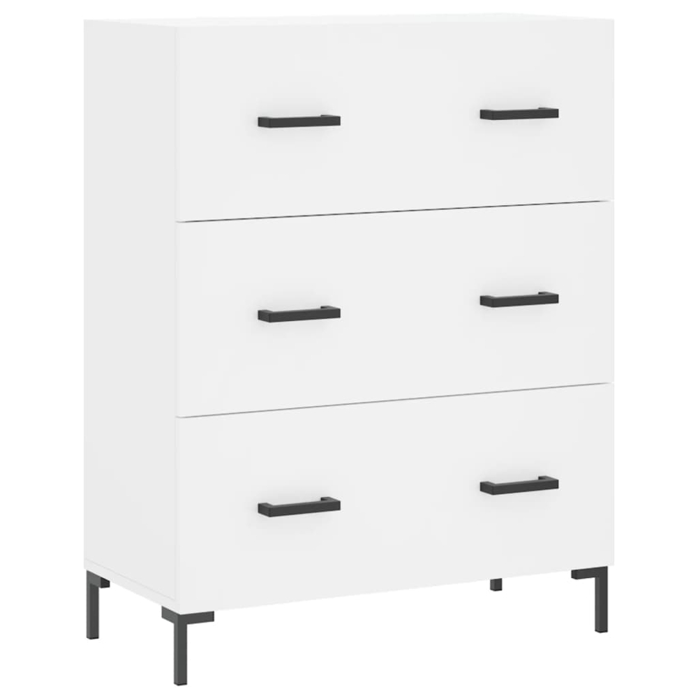 vidaXL 2 Door 3 Drawer White Highboard Image 7