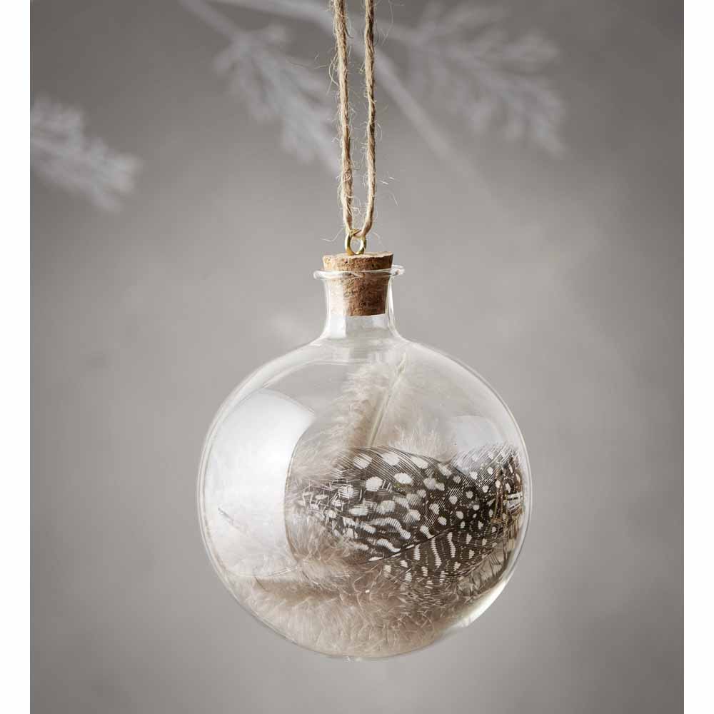 Wilko Midwinter Encapsulated Feather Tree Bauble Image 3
