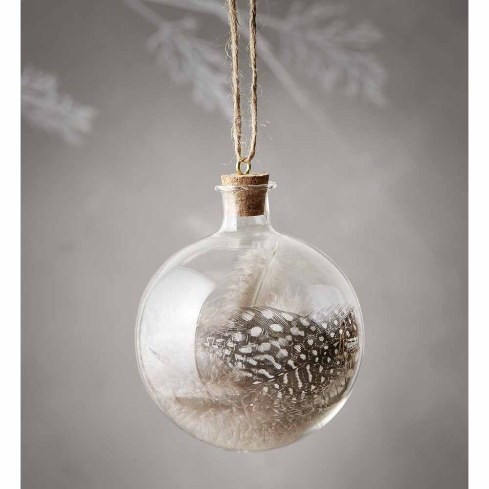 Wilko Midwinter Encapsulated Feather Tree Bauble Wilko