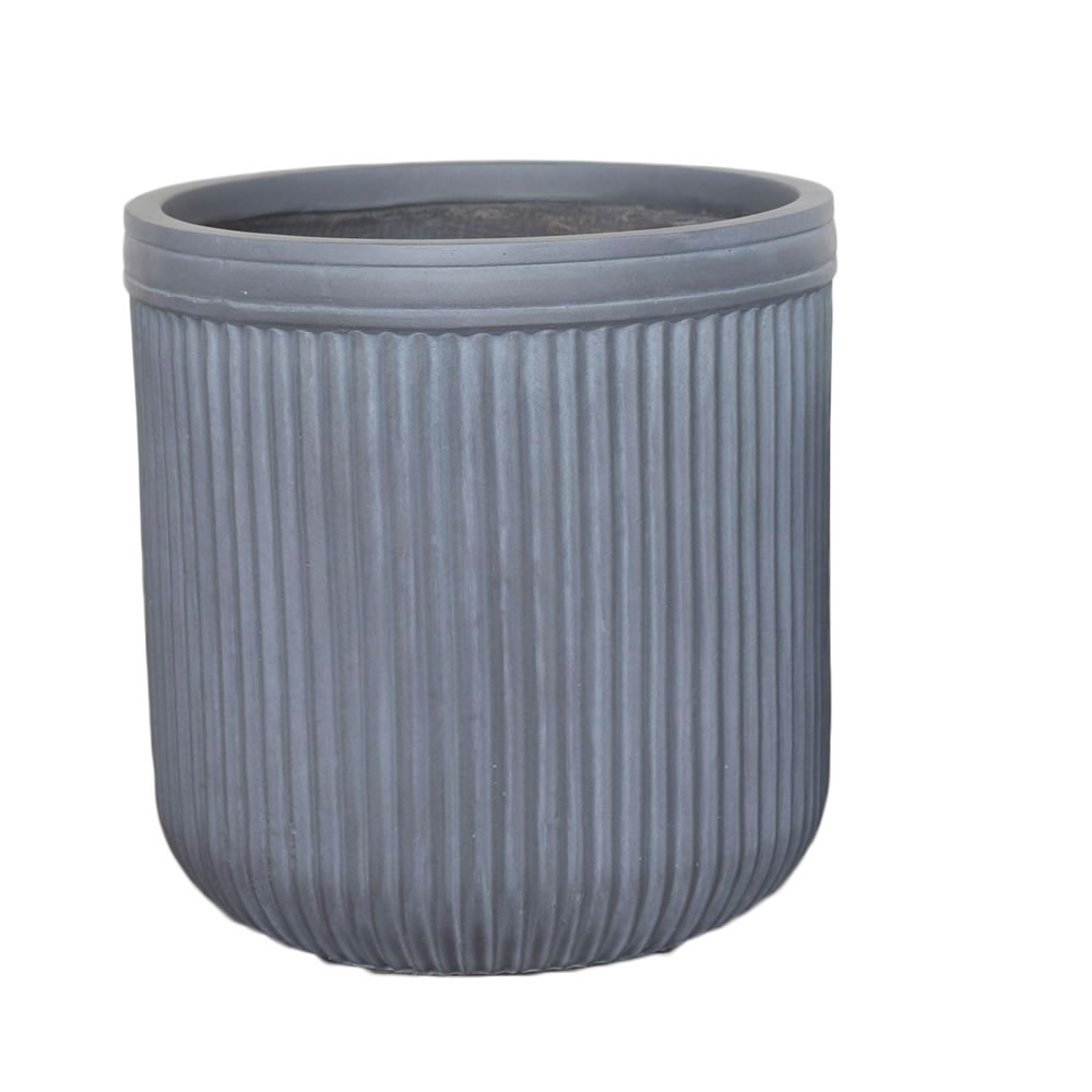 Wilko Vertical Ribbed Planter Large Wilko