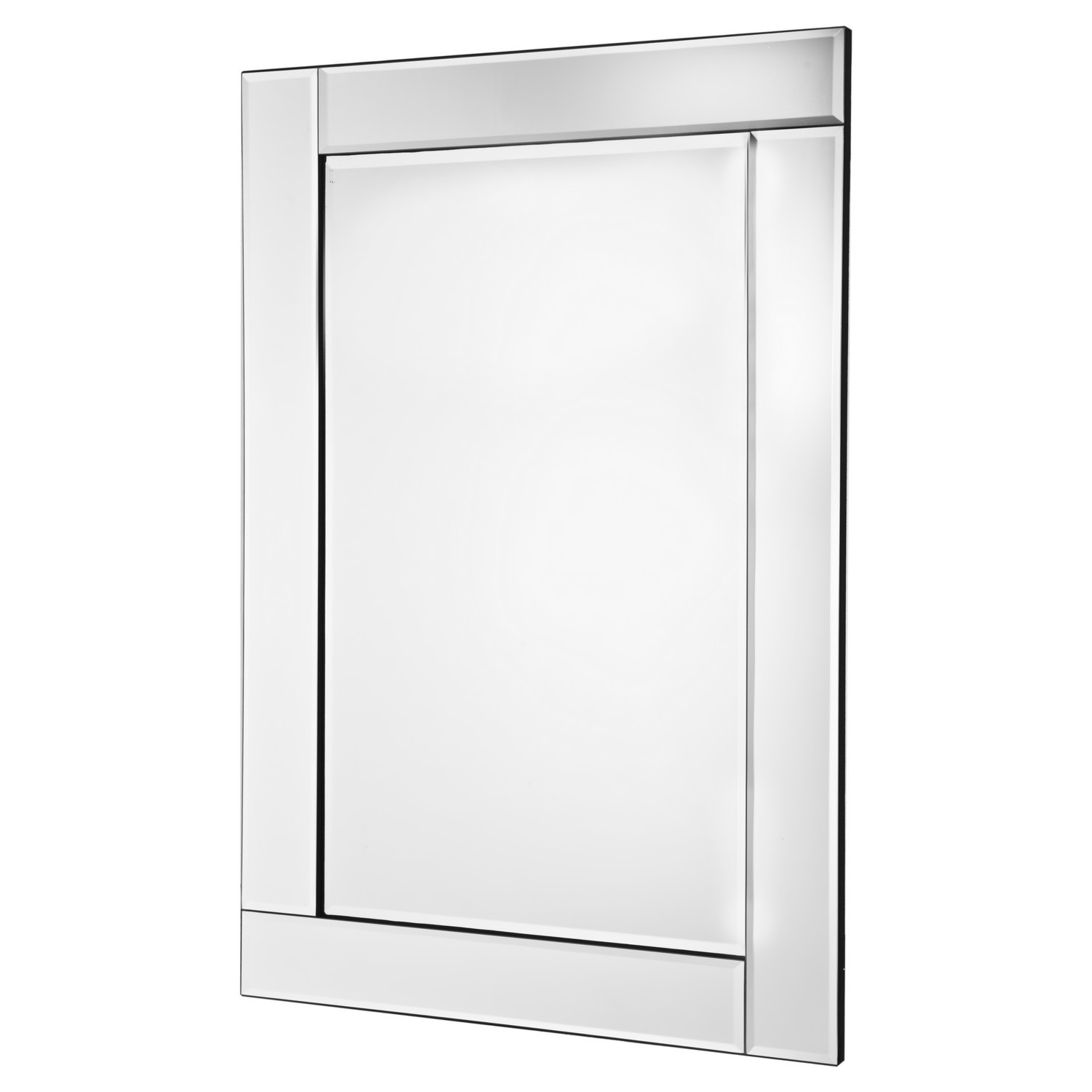 Hamilton Silver Bevelled Mirror 90 x 60cm Image