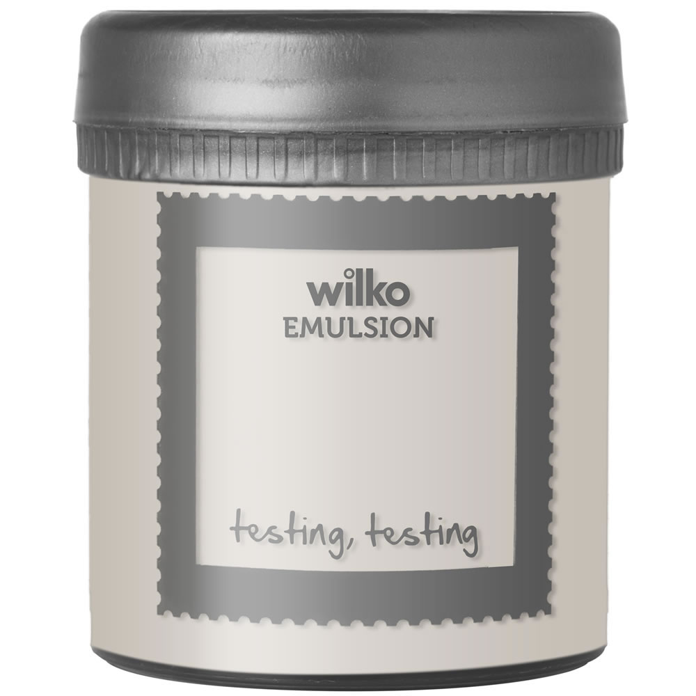 Wilko Emulsion Paint Tester Pot Soft Putty 75ml Image 1