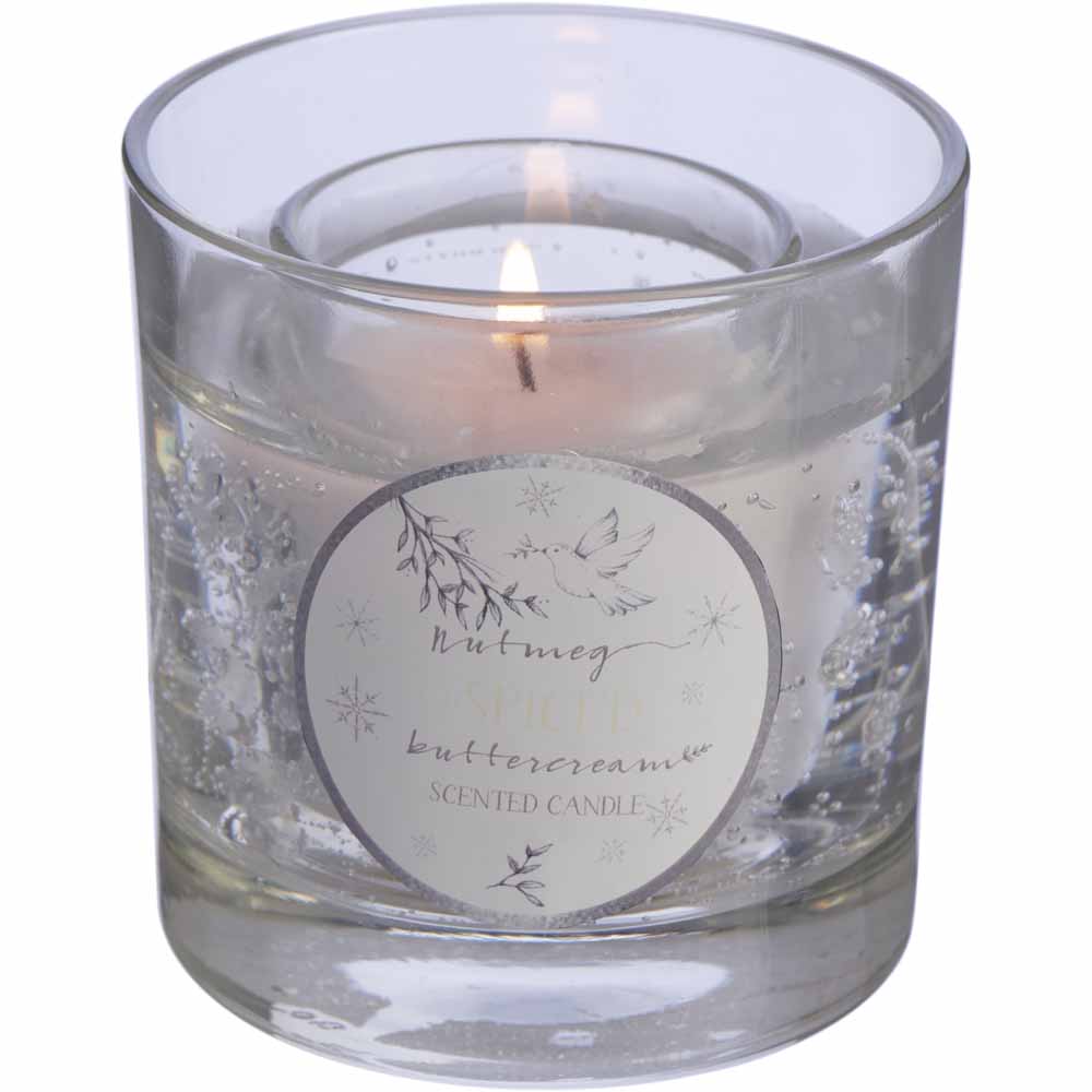 Wilko Gel Filled Candle Nutmeg and Spiced Buttercream Wilko