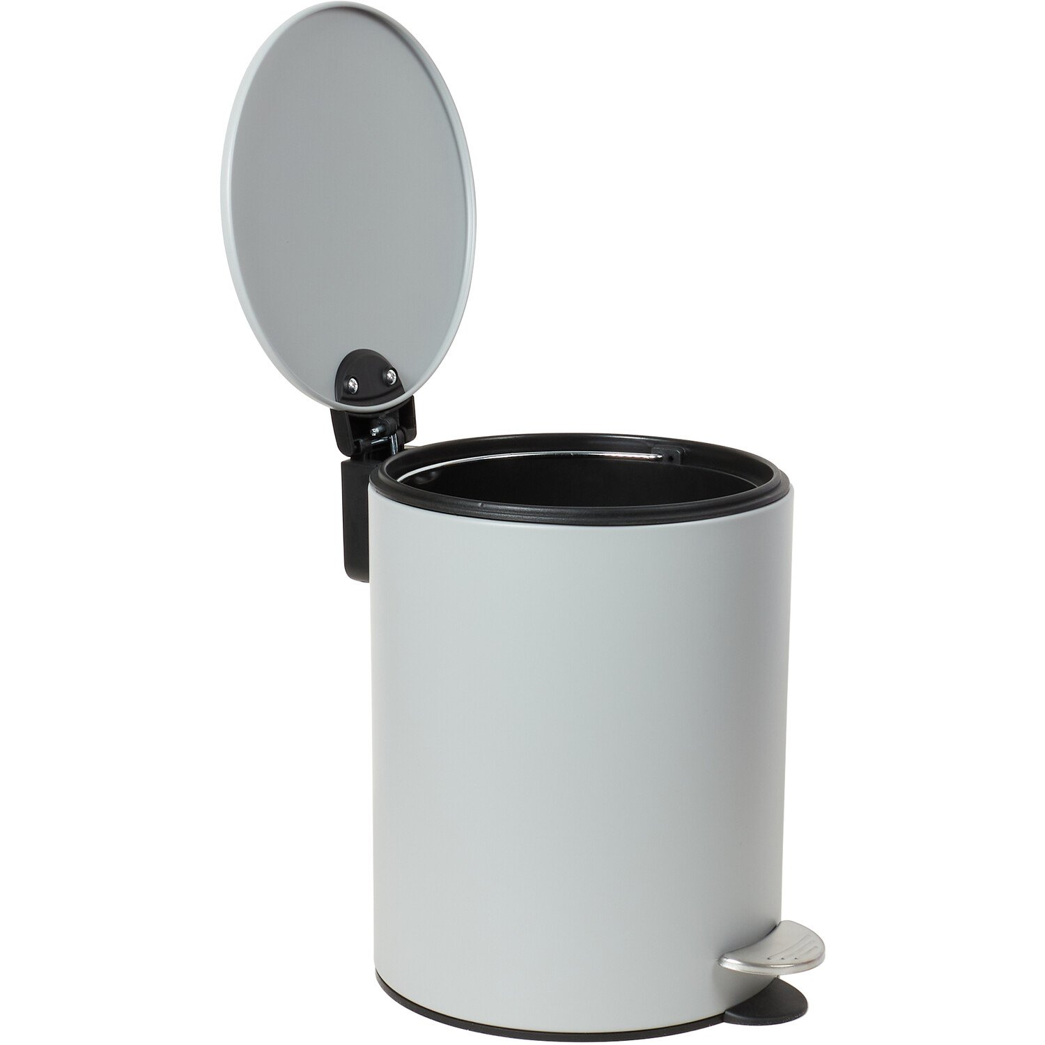 Round Pedal Bin 5L - Grey Image 5