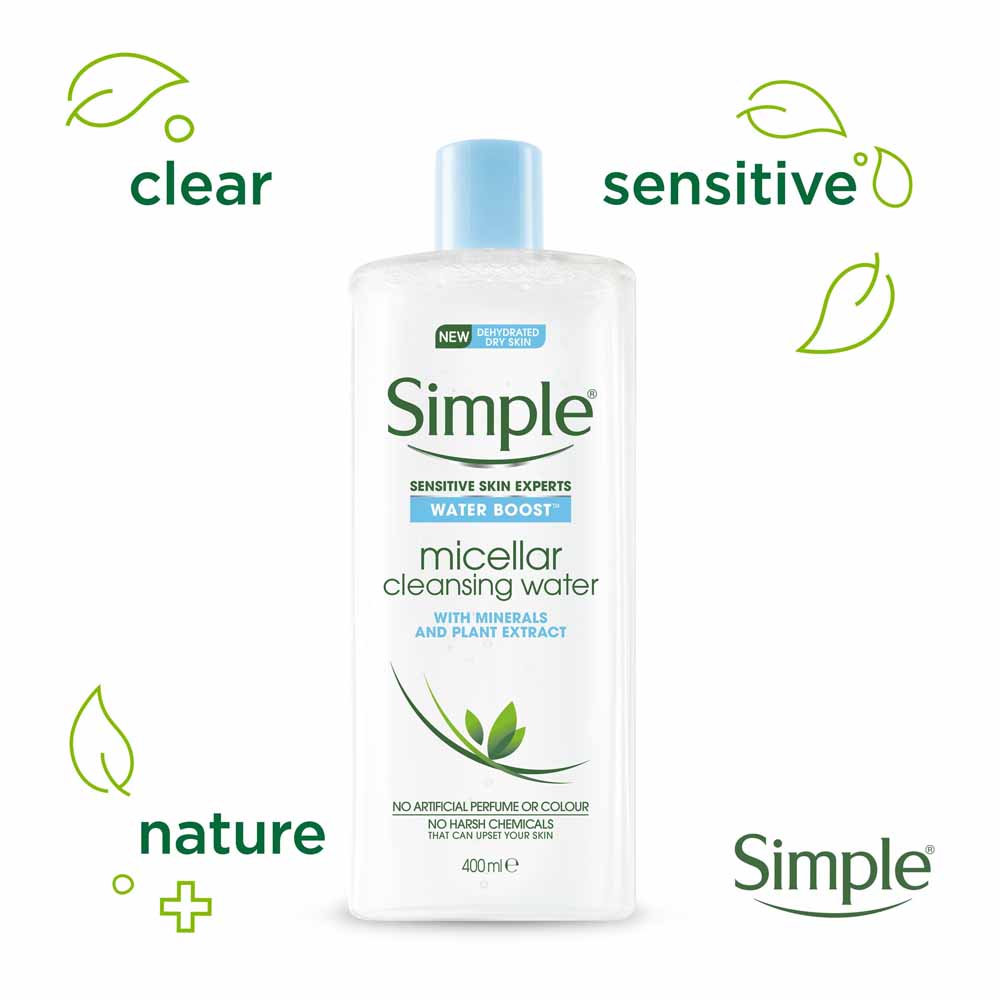 Simple Water Boost Micellar Cleansing Water 400ml Image 5