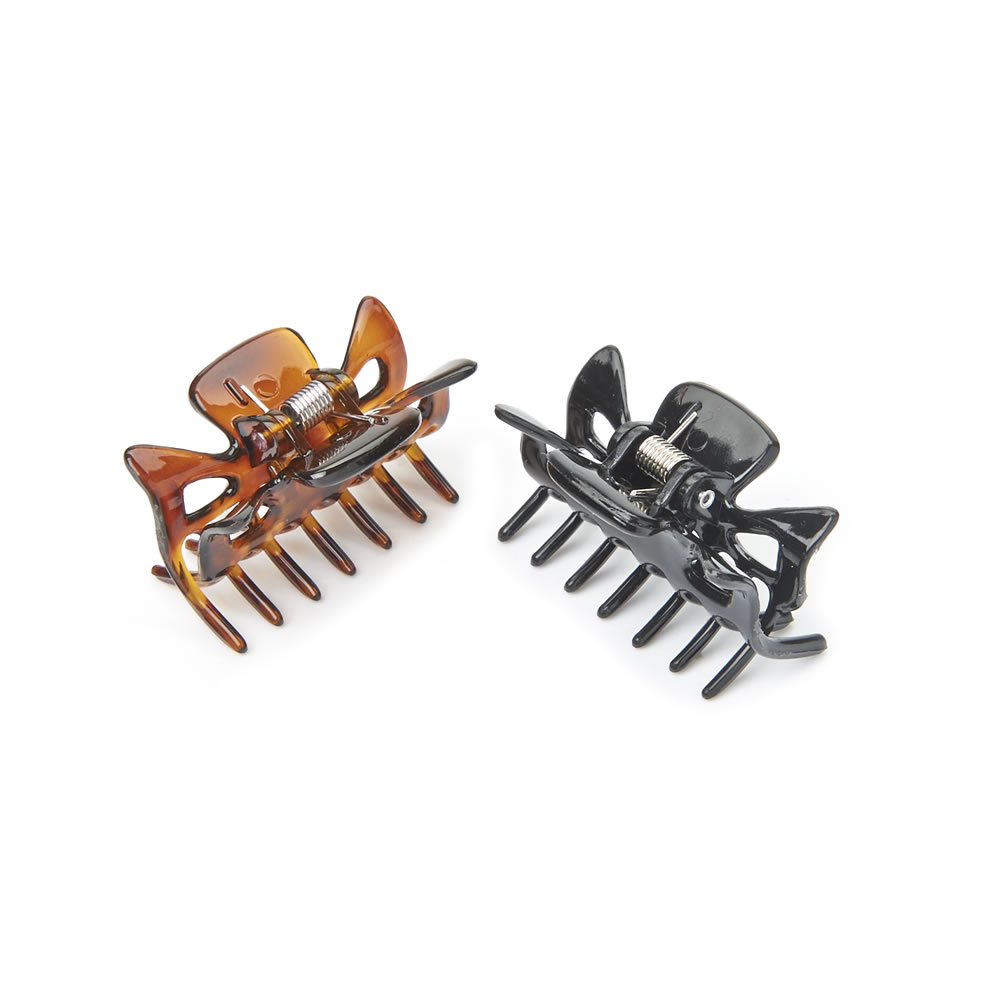 Wilko Mini Claw Hair Clips 4 pack Image