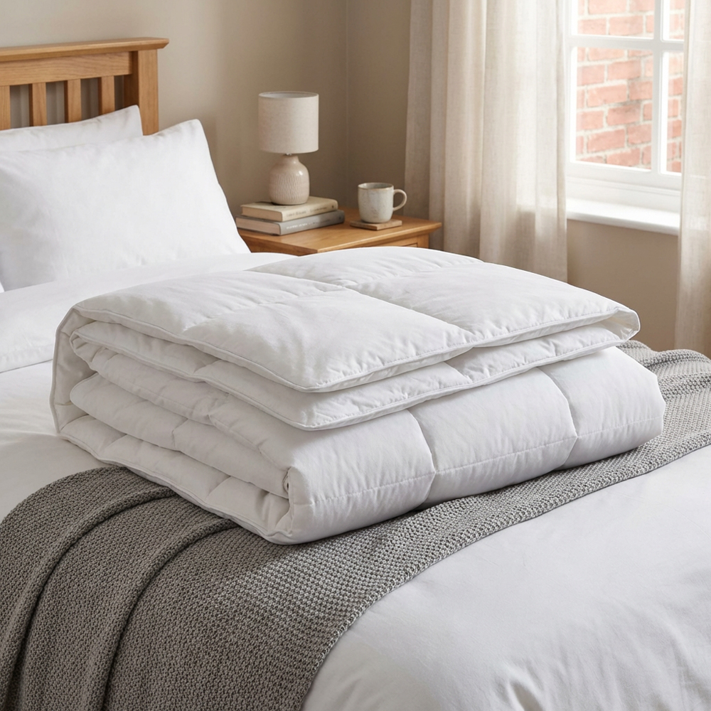 Divante King Size White Hotel Cotton Duvet 10.5 Tog Image 5