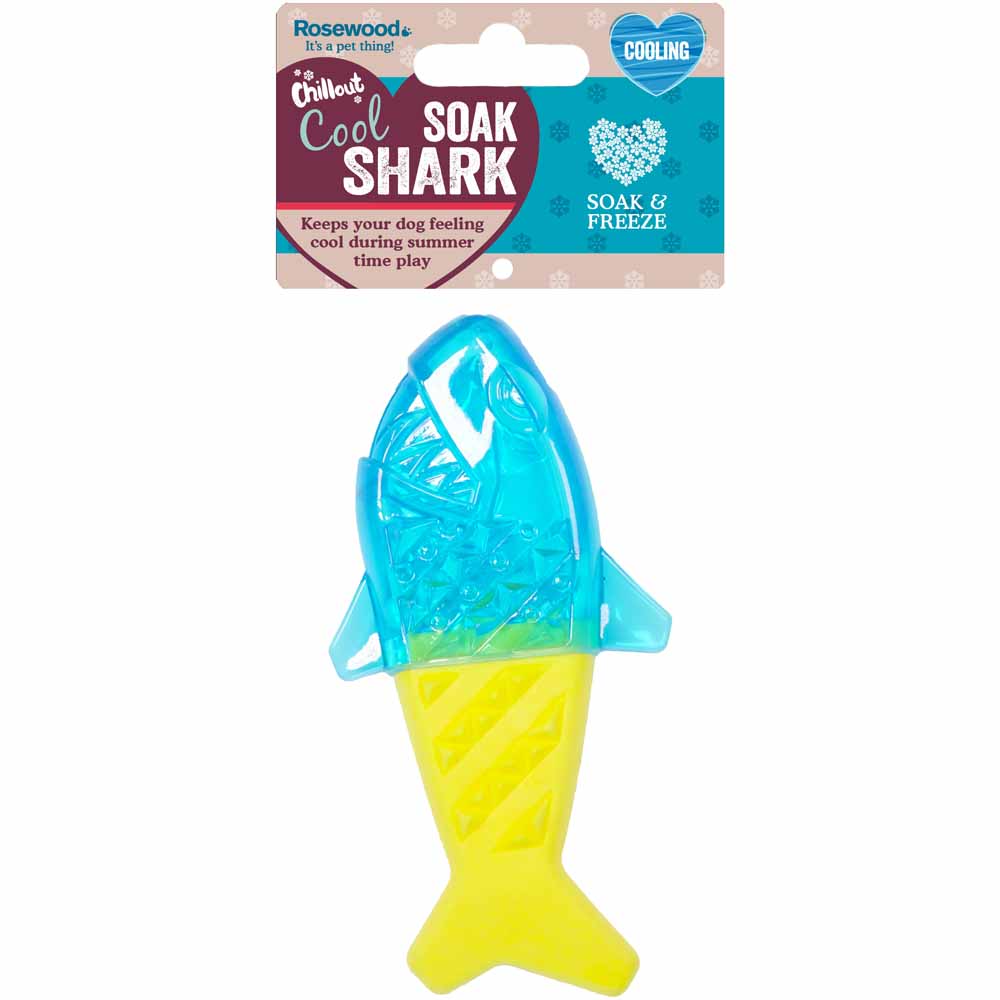 Rosewood Chillax Cool Shark Soak Toy Image 2