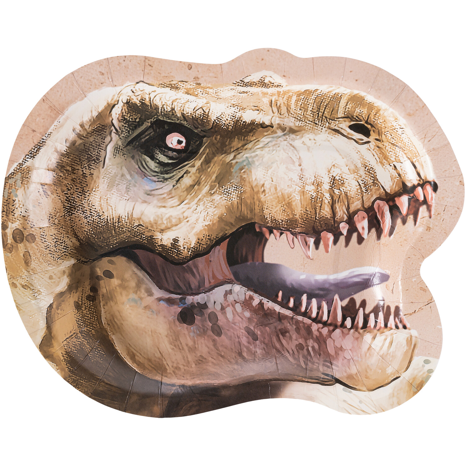 Pack of 8 Dinosaur Party Head Plates Image 3