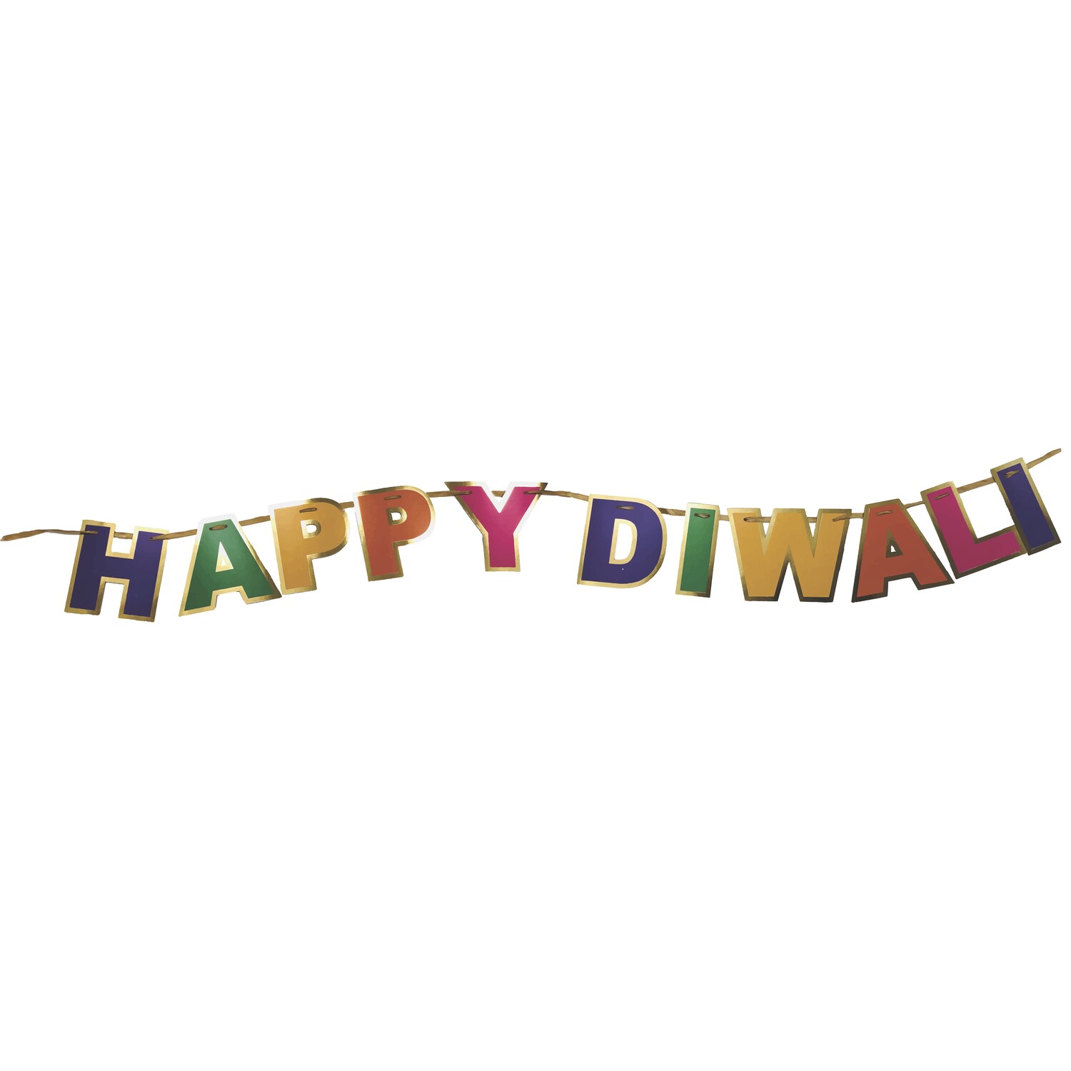 Happy Diwali Foil Bunting Image