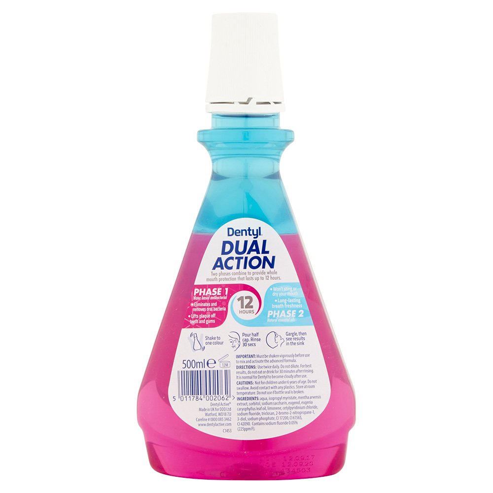 Dentyl Dual Action Fresh Clove Mouth Wash 500ml Image 4