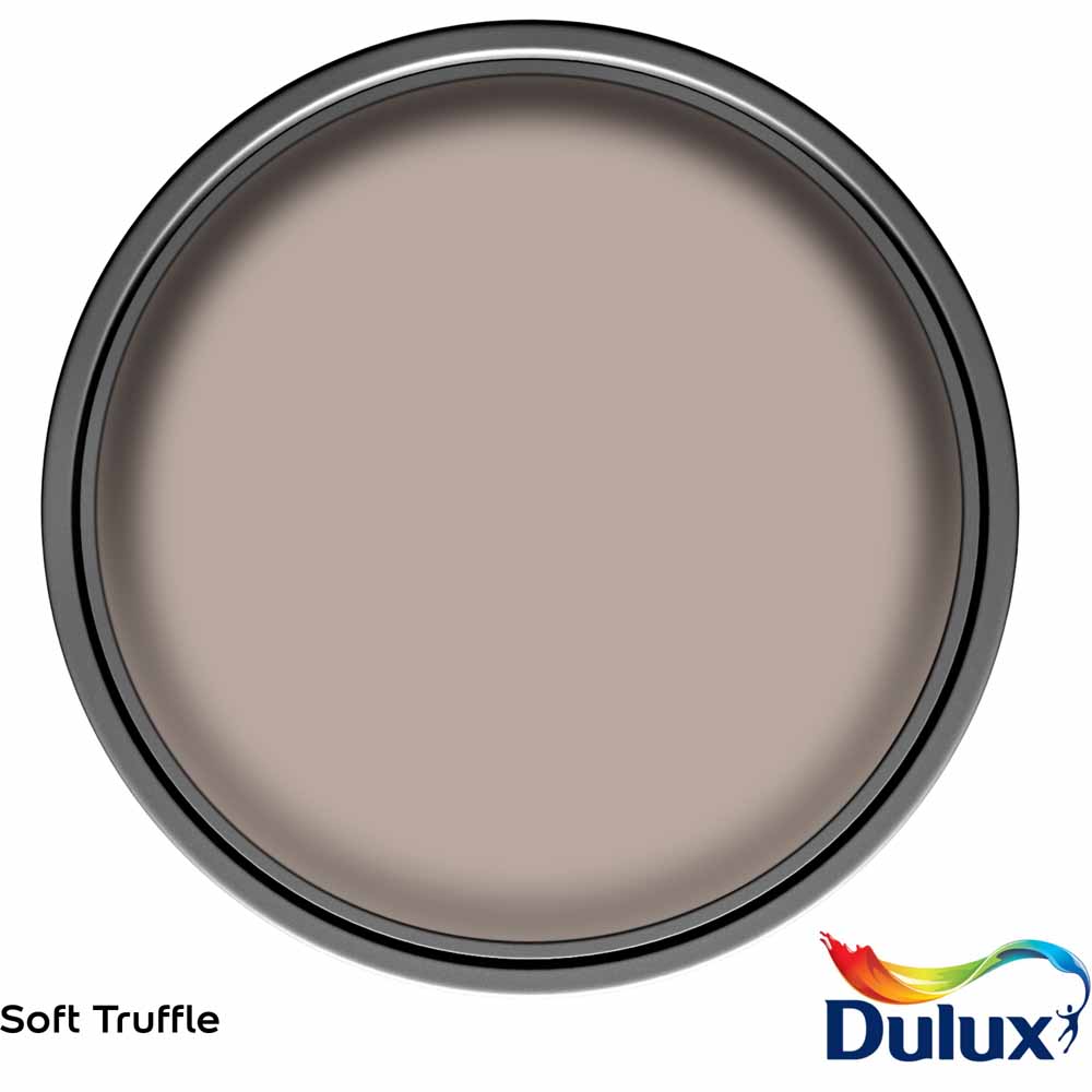 Dulux Walls & Ceilings Soft Truffle Silk Emulsion Paint 2.5L Image 3