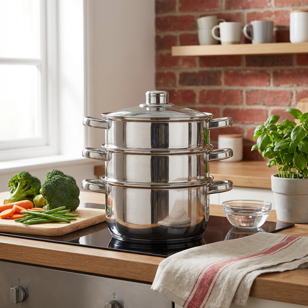 Stainless Steel 3 Tier Steamer Image 8