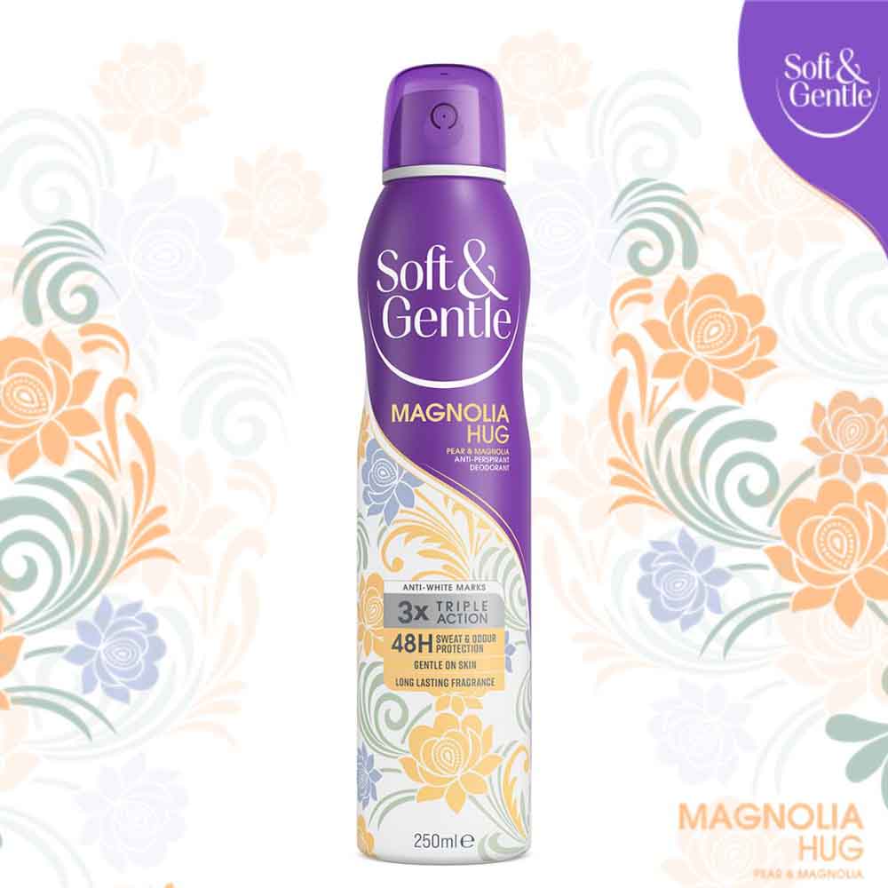 Soft and Gentle Magnolia Hug Anti Perspirant Spray 250ml Image 3