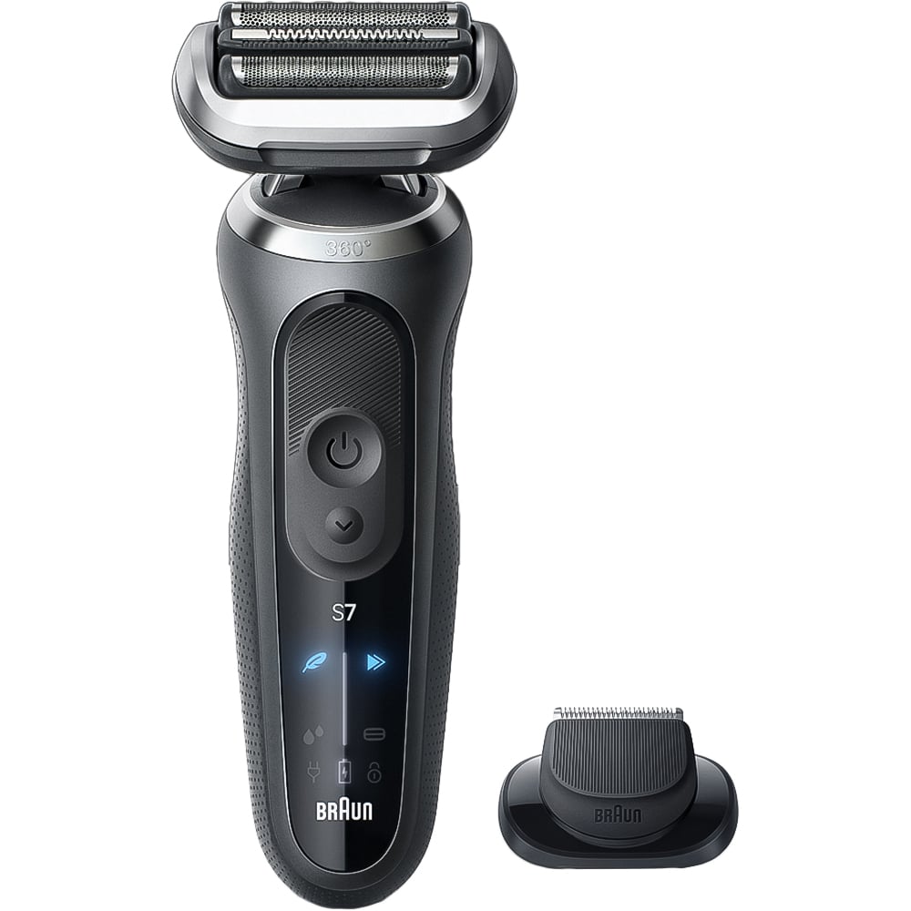 Braun Series 7 72-G1200S Grey Electric Shaver with 1 Attachment Image 2