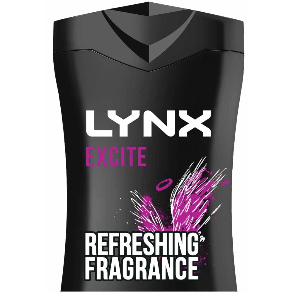 Lynx XXL Excite Shower Gel Case of 6 x 500ml Image 3