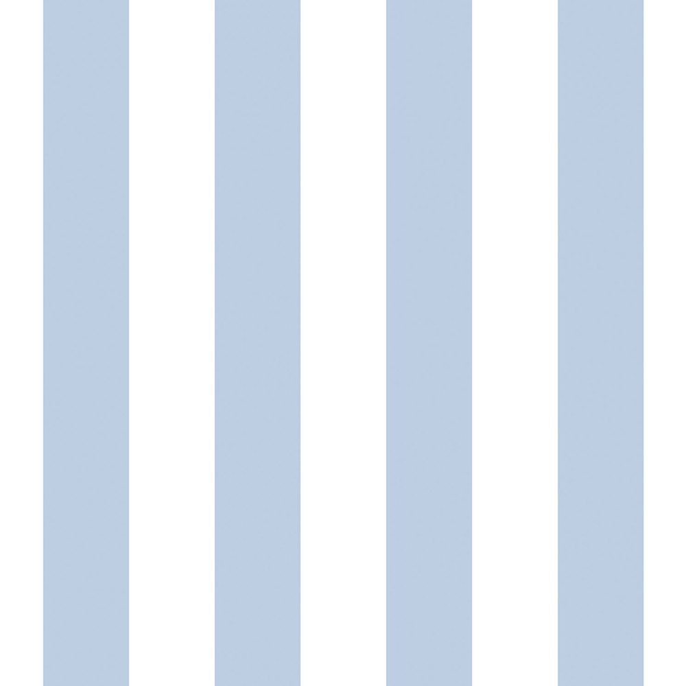 Galerie Deauville 2 Striped Blue and White Wallpaper Image 1