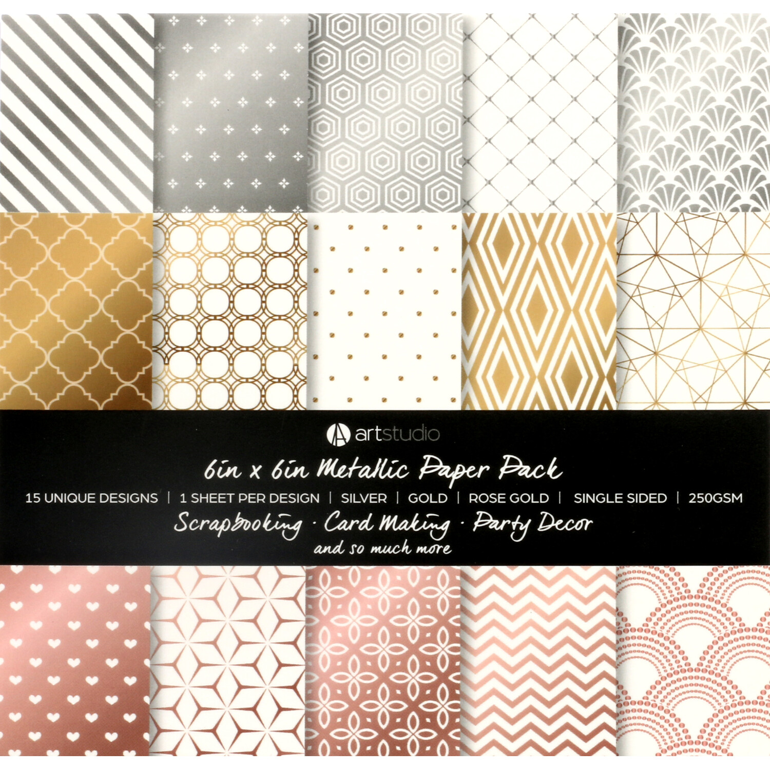 Art Studio Metallic Paper Pack Image 1