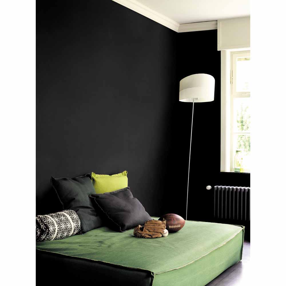 Dulux Walls & Ceilings Rich Black Silk Emulsion Paint 2.5L Image 5